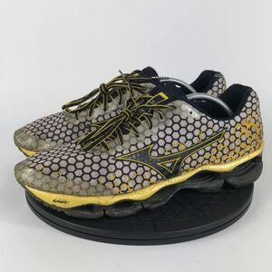 Mizuno Wave Prophecy 3 Gray/Yellow Athletic Running Shoes Men’s Size 11.5